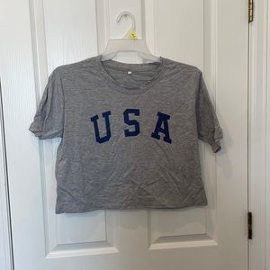 USA crop top